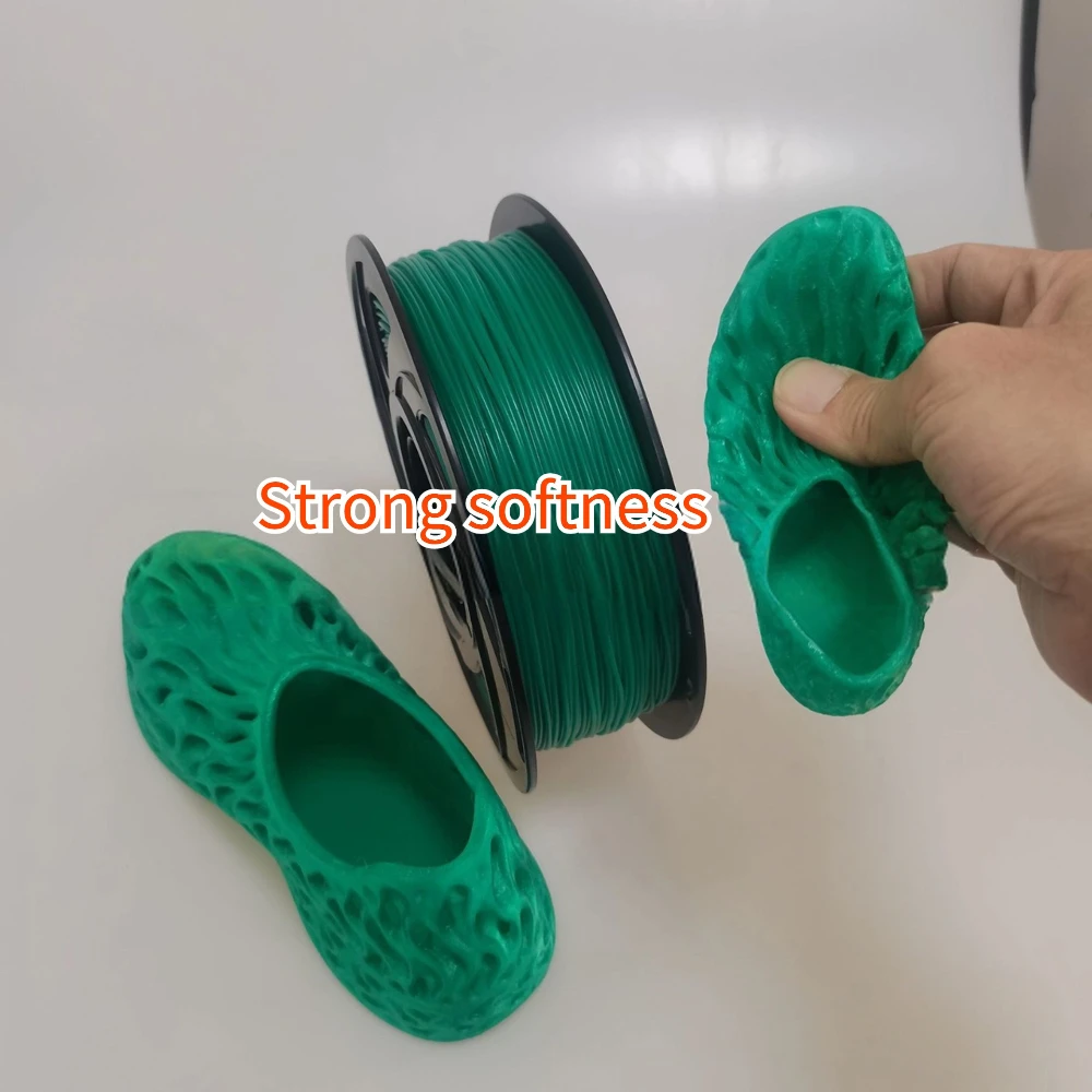 TPU 3D printing consumables are environmentally friendly, non-toxic, and highly flexible. 1KG of elastic material is 1.75mm