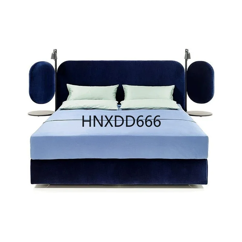 

Europen Italian Modern Bed Bedroom Velvet Luxury Princesse Hotel Adults Double Beds Twin King Size Floor Cama De Casal Furniture