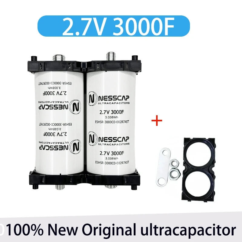 1PCS 2.7V3000F Super Farad Capacitor High Current Large Capacity Can Be Used To Automotive Rectifier Module 16V500F*6 2.8V3000F