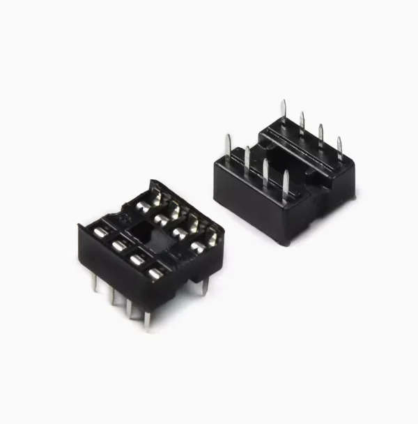 5pcs/lot  8P Square Hole IC Socket DIP-8 Pin Chip Base Electronic Integrated Circuit Board Seat