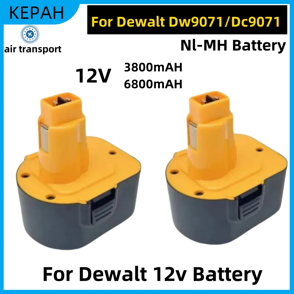 For Dewalt 12V Battery 3.8Ah  6.8AH DC9071 DW9072 DW9071 DE9074 DE9037 DE9071 DE9072 DE9075 12 Volt Battery Cordless Power Tool