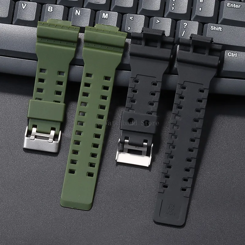 Silicone Watchband 16mm TPU Resin Strap Waterproof Sport Bracelet for Casio GA-110/400/700/100/140/GAW100/G-8900/GR-8900/GW-8900 image 5