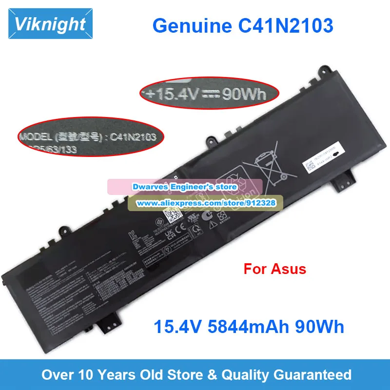 

Оригинальный аккумулятор для ноутбука C41N2103 15,4 В, 5844 мАч, 90 Втч для Asus ROG Zephyrus Duo 16 GX650RW GX650RM GX650RS GX650RX