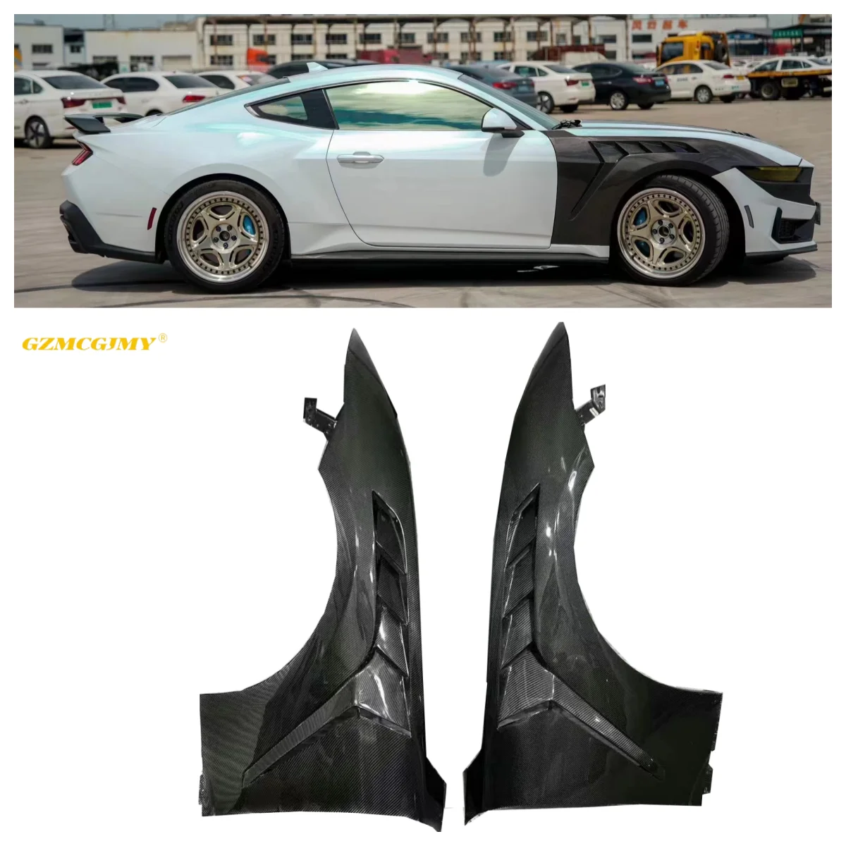 

High Quality Car Fenders Suitable For Ford Mustang Carbon Fiber Fenders