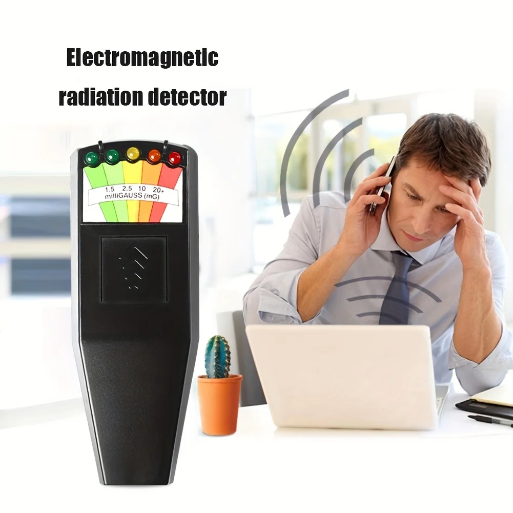 Rilevatore EMF portatile K2-5 LED, funzionamento a batteria, batterie non incluse Compatto e durevole per la ricerca paranormale e la sicurezza domestica