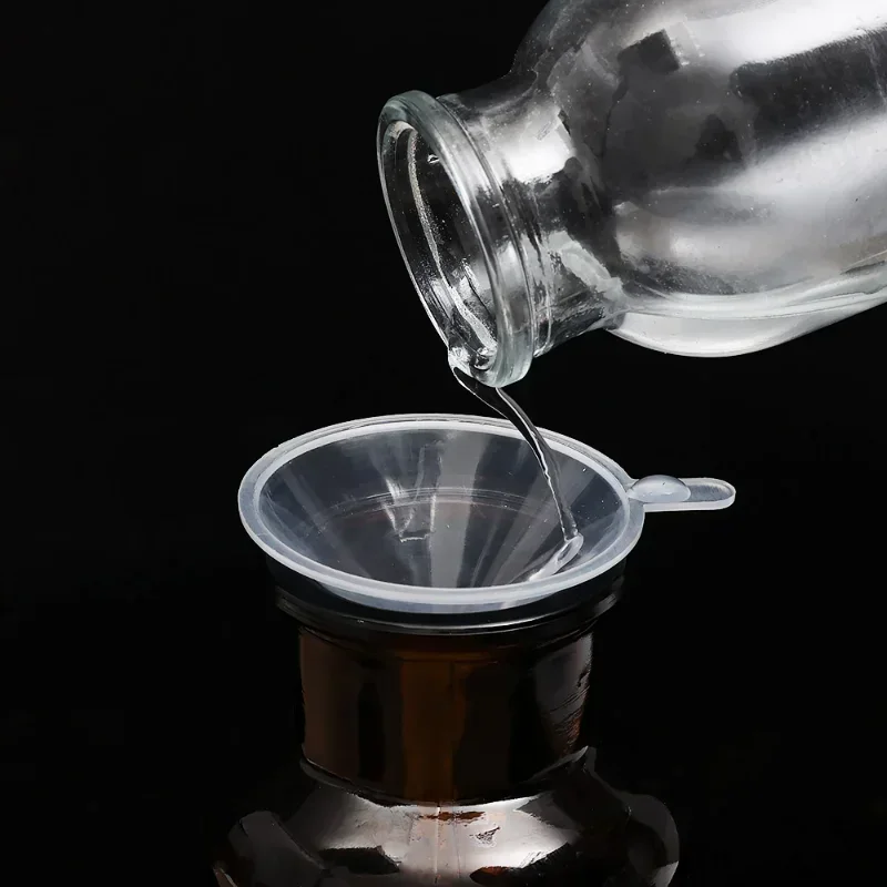 30/2Pcs Mini Plastic Funnel Clear Small Funnel Set for Liquor Perfume Oil Cosmetic Liquid Dispenser Lab Bottles Filling Tools