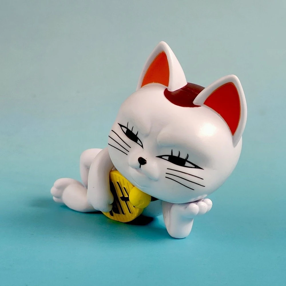 アニメ高速道路おばさんフィギュアかわいい Q エディション高速道路おばさんアクションフィギュアフォーチュン猫モデルおもちゃカーアクセサリー像おもちゃギフト