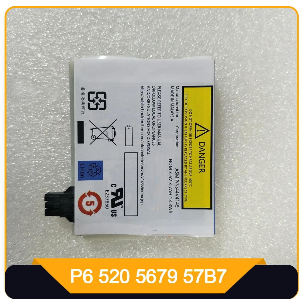 

Battery For IBM P6 520 5679 57B7 44V4145 74Y5667 990528 E237850 3.6V 3.7AH 13.3WH