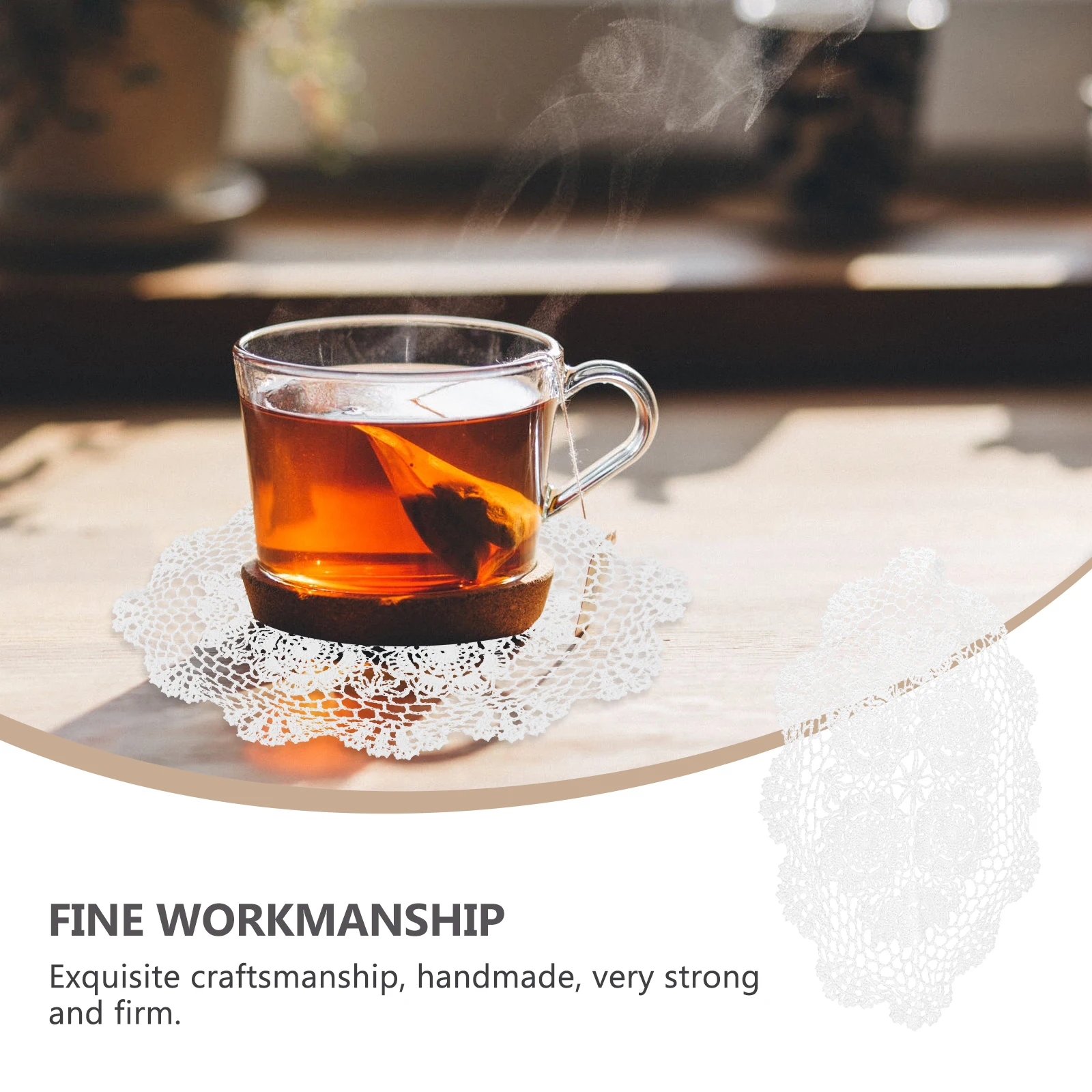 

1pc Pure Cotton Woven Table Mat Retro Style Handmade Decorative Place Mat For Home Wedding Hotel Decoration Idyllic Western Food