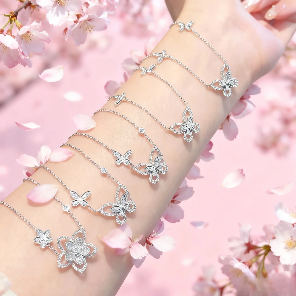 

Модные аксессуары 2025 года, французское роскошное модное женское ожерелье с бабочкой Phantom, высокое качество, сверкающие очаровательные подарки для вечеринок