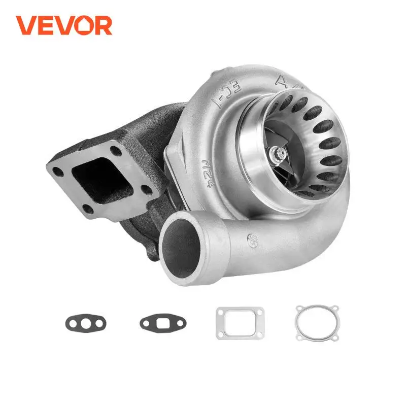 VEVOR Turbo Turbocharger with Gasket Kit for 2.5-6.0L Engine Displacement Heat Resistance Turbocharger with K418 Alloy Impeller