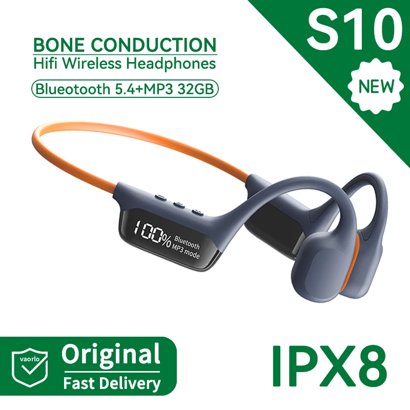 # X10 IPX8 Waterproof Swimming Bone Conduction Wireless Headphone Bluetooth 5.3 32GB MP3 Player HIFI Bass Music Sport Earphone image 3