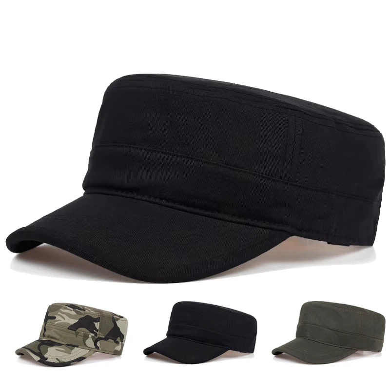 Gorras de Béisbol Unisex de la Serie Camuflaje Light Plate, Gorras de Marinero de Primavera y Otoño, Gorras Militares de Capitán para Hombre