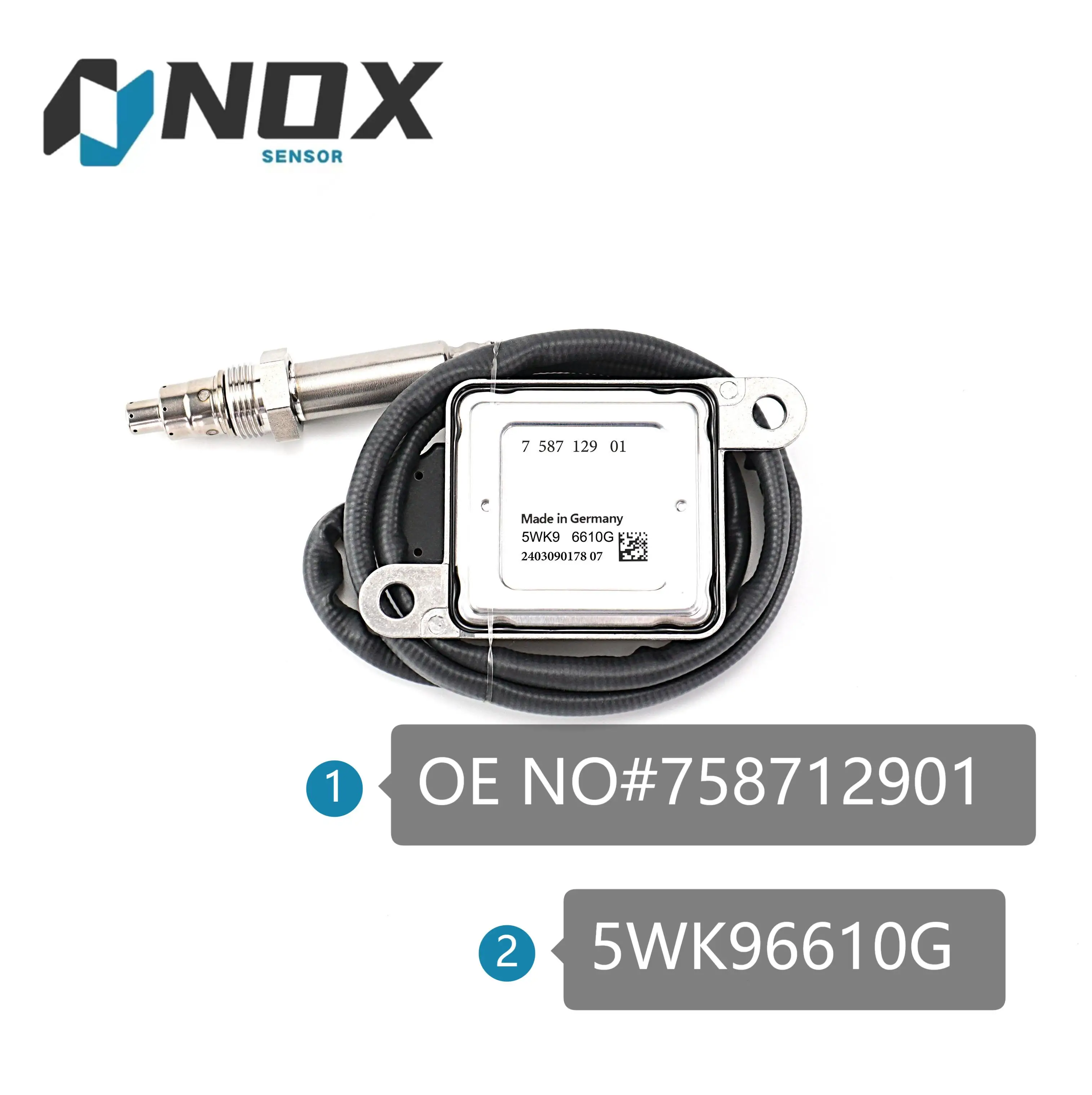 Genuine new wholesale Nitrogen Oxygen NOx sensor For BMW 5WK9 6610G 758712901 