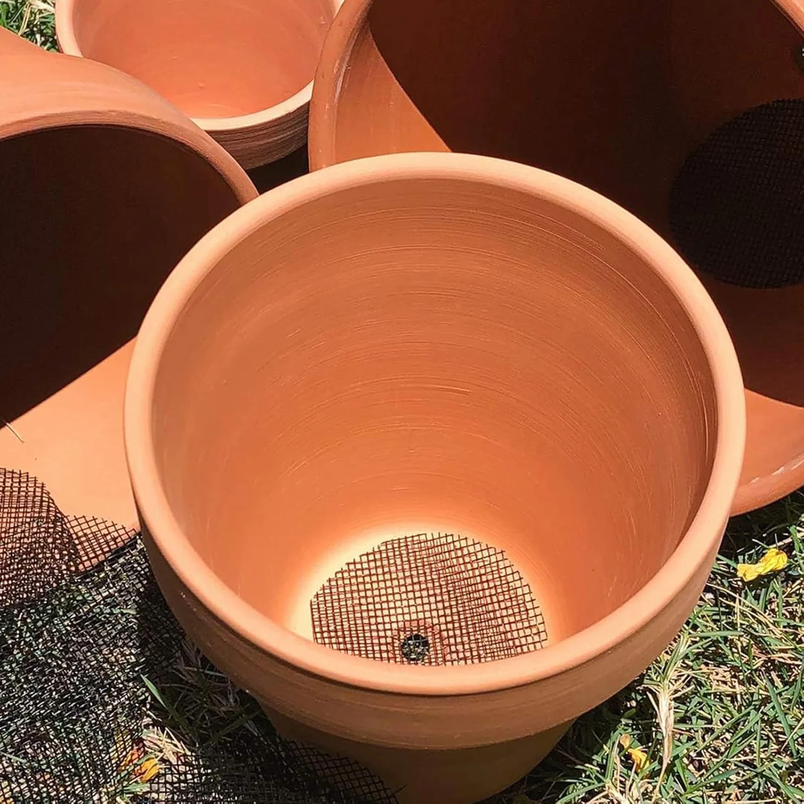 50PCS Flowerpot Base Mesh Pad Prevent Pests from Drilling into the Soil Used in Courtyard and Garden