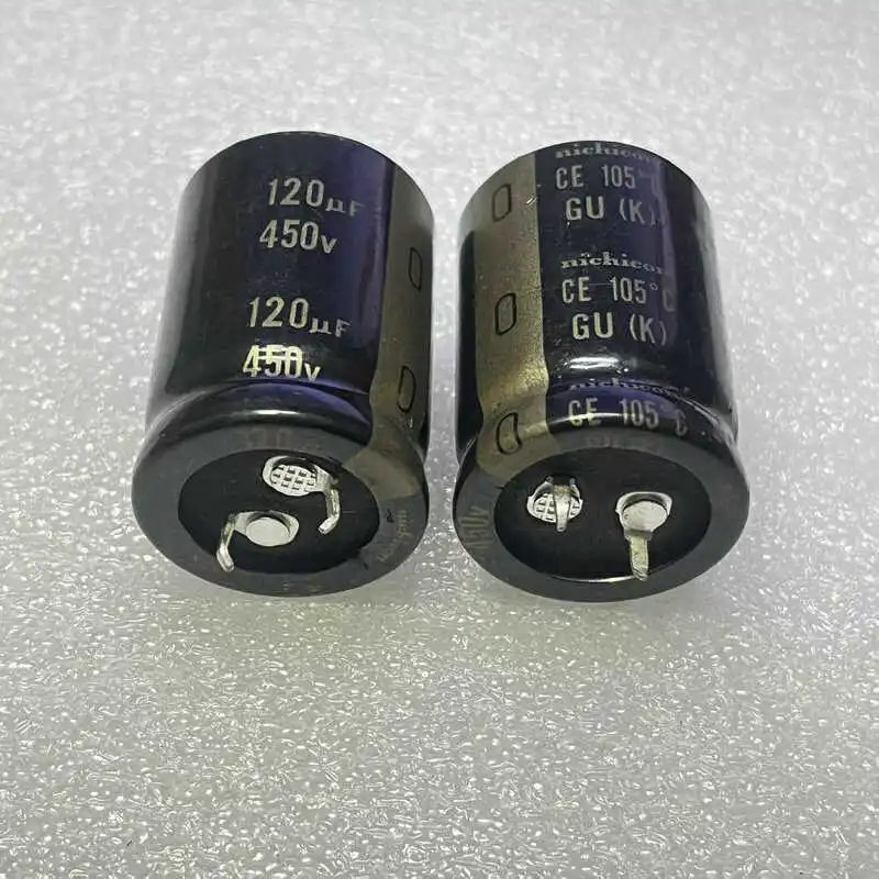 2PCS/LOT   450V  120UF GU Gallbladder Audio Filter Aluminum Electrolytic Capacitor