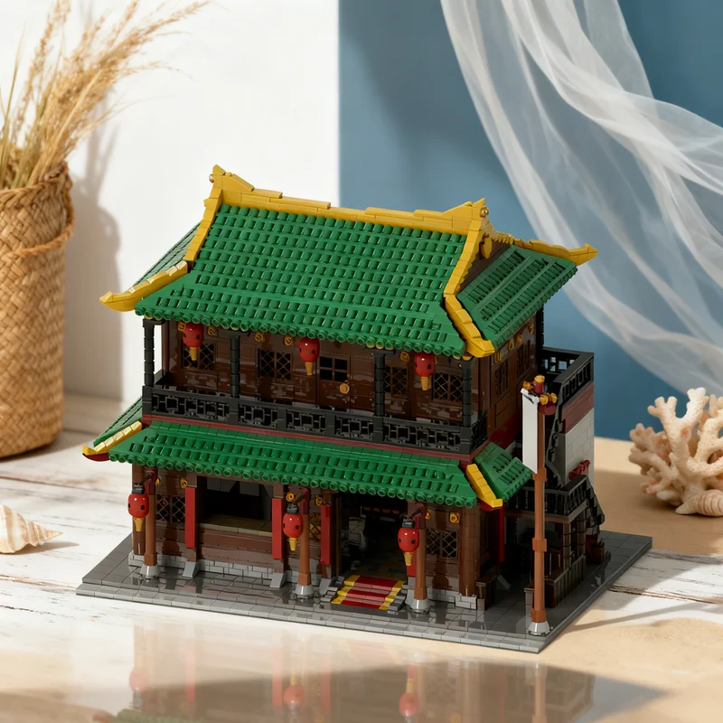 

5413pcs MOC China House Modular Streetscape Model Building blocks Construction Christmas gifts toy creative DIY idea Kids toys