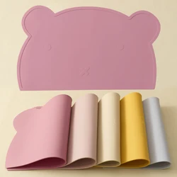 Mamaplan Silicone Placemat Cartoon Animals Shape BPA FreeDishes Plate Mat Kids Feeding Food Mat Kids Portable Placemat For Table