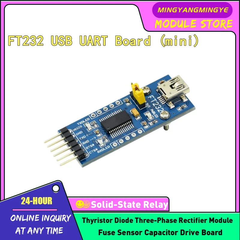 USB mini interface to UART serial port module USB to TTL converter FT232RNL chip IN STOCK NEW