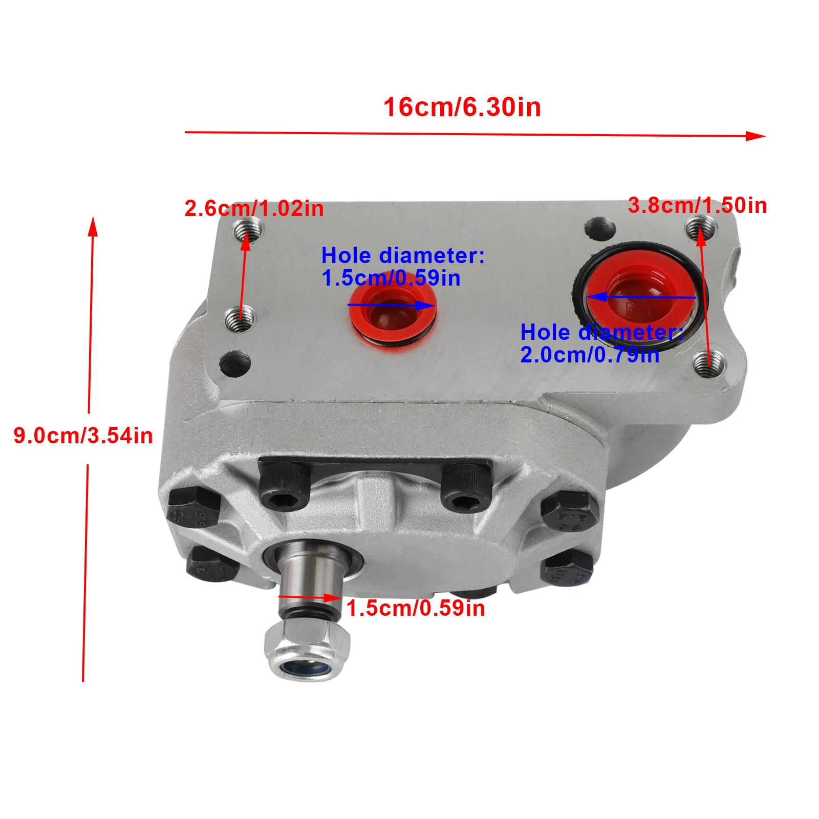 Areyourshop 120114C91 Hydraulic Steering Pump for International Tractor 1066 966 766 1086