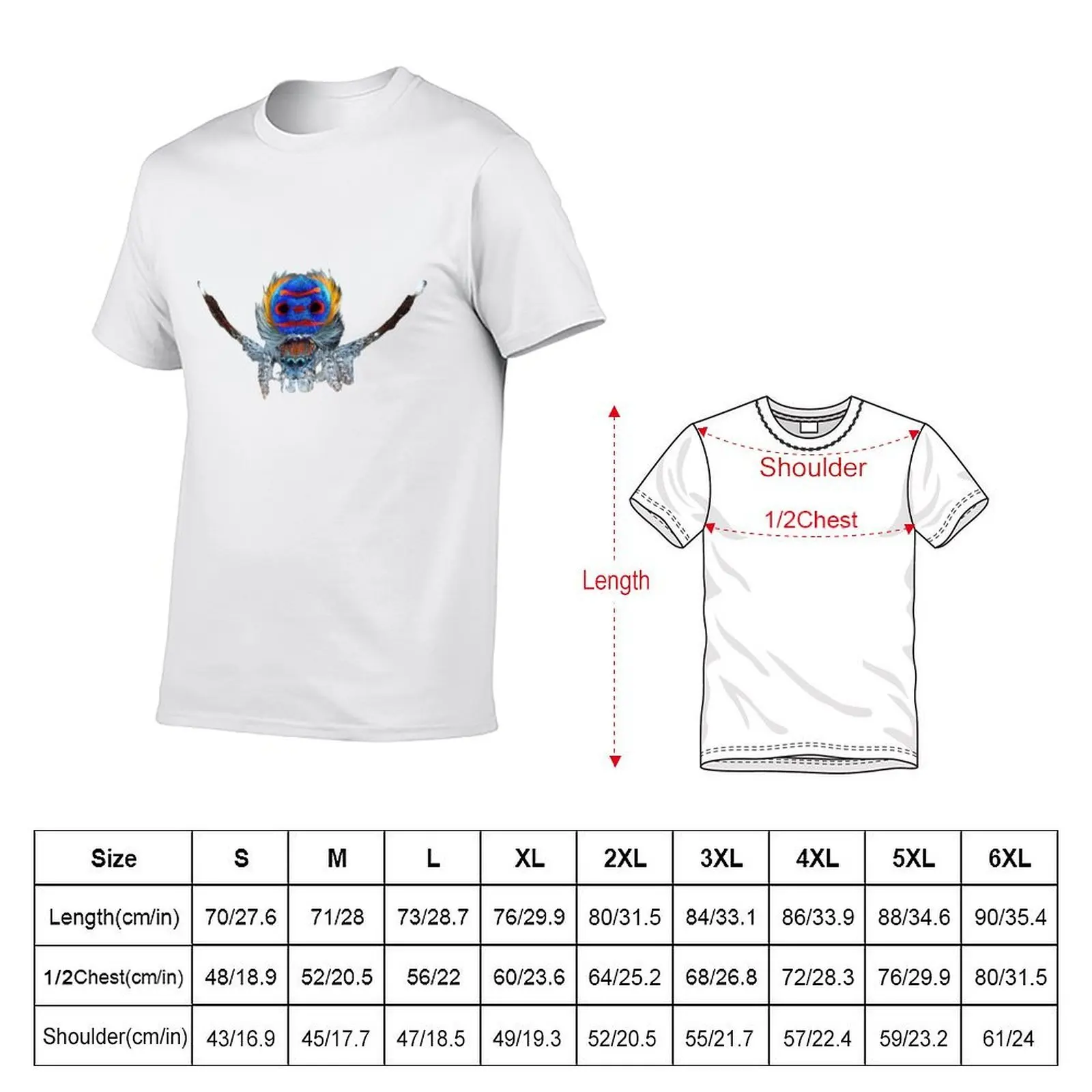 Peacock spider dancing T-Shirt designer shirts topping men clothes
