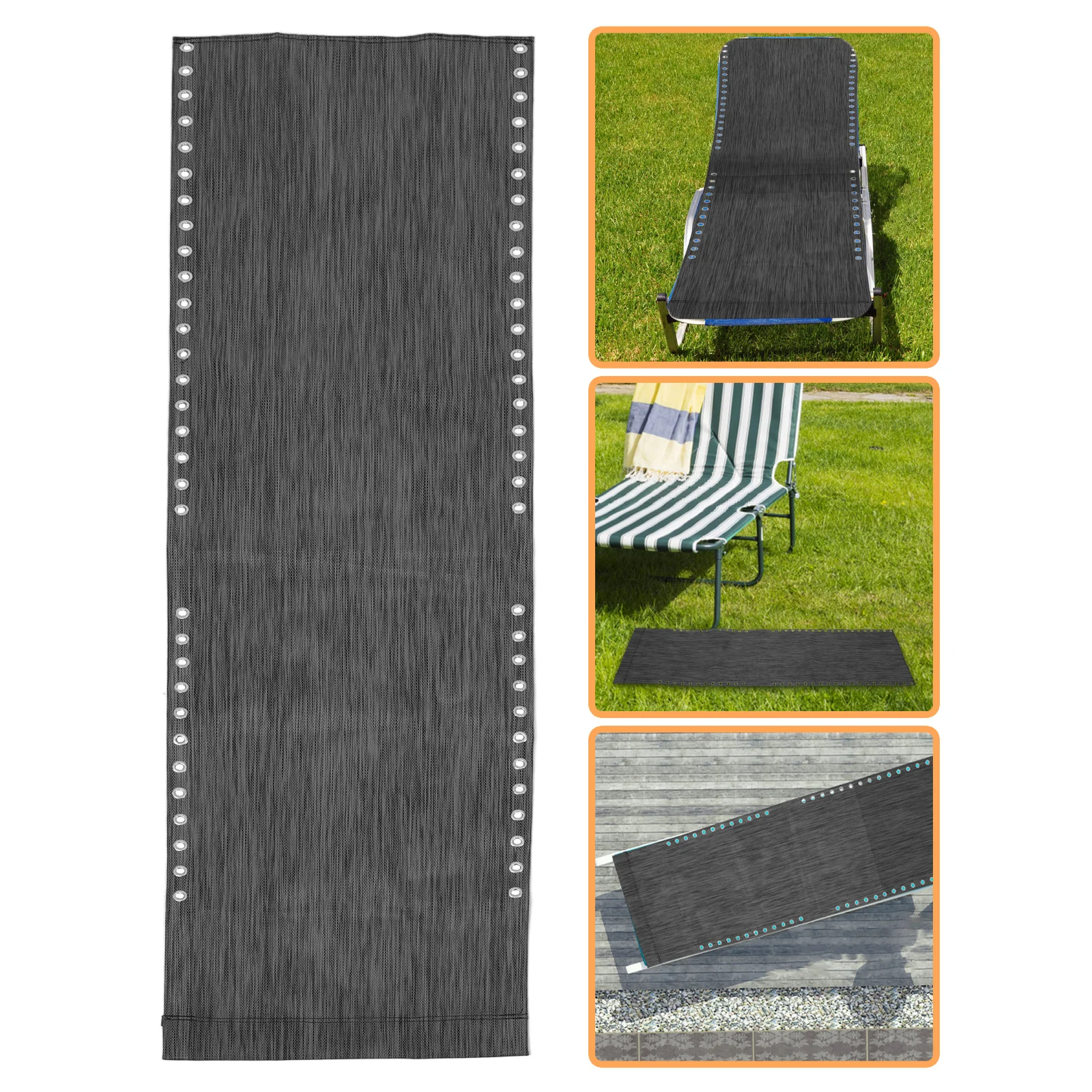 Panno di ricambio per poltrona lounge da patio, robusto tessuto impermeabile per cortile, balcone, ponte, design portatile, confortevole
