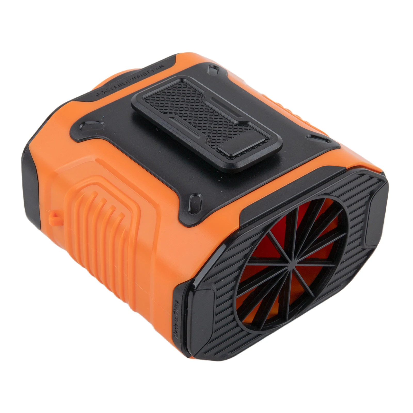 Taillenmontierter Ventilator, tragbarer USB-Kühl-Taillenventilator und Taschenlampe: langlebiger Komfort für Outdoor-USB-Aufladung, Camping-Taschenlampe