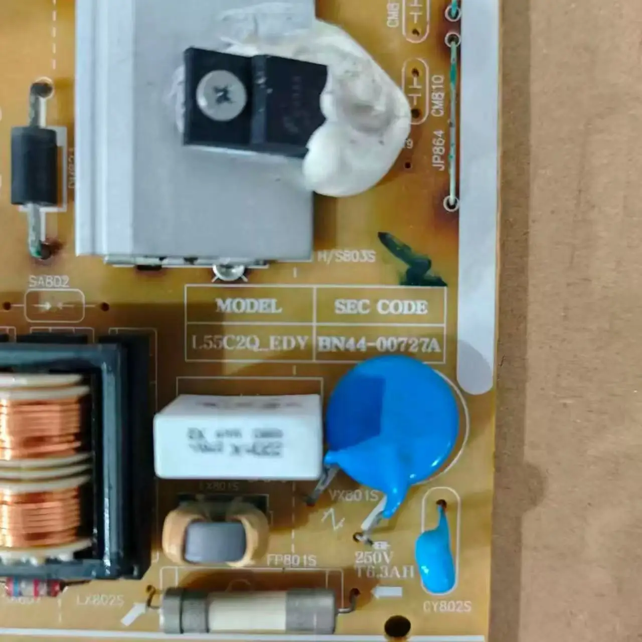 Authentic Original TV Power Supply Board L55C2Q_EDY BN44-00727A Has Been Tested Work Properly And Is For LCD TVs UN48H4203AFXZP