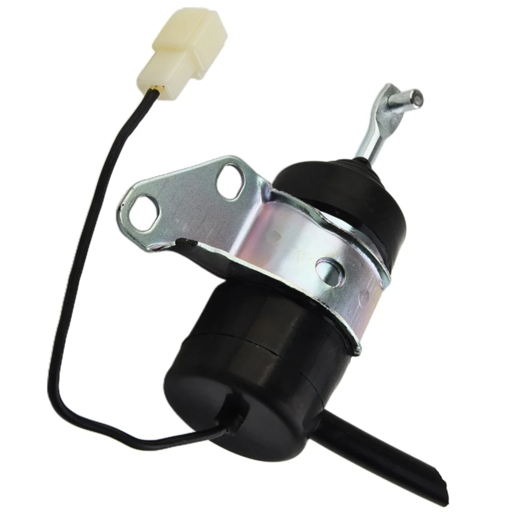 16851-60012 12V Shutdown Solenoid Valve for Kubota Engines Compatible with Lawnmower and Agricultural Equipment