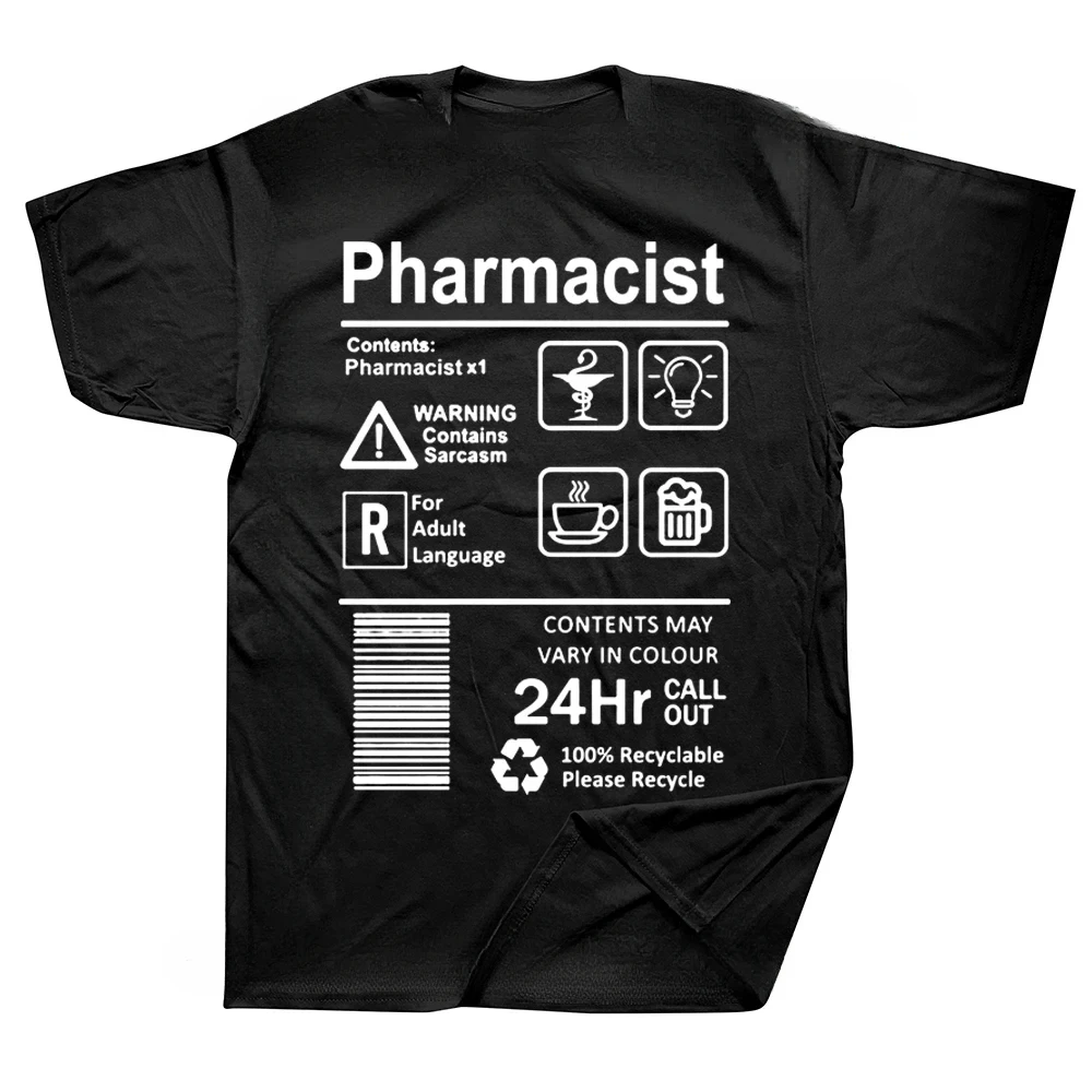 New fashion Funny Pharmacist Definition T Shirts Graphic Cotton Streetwear Short Sleeve O-Neck Harajuku Pharmacy Gift T-shirt