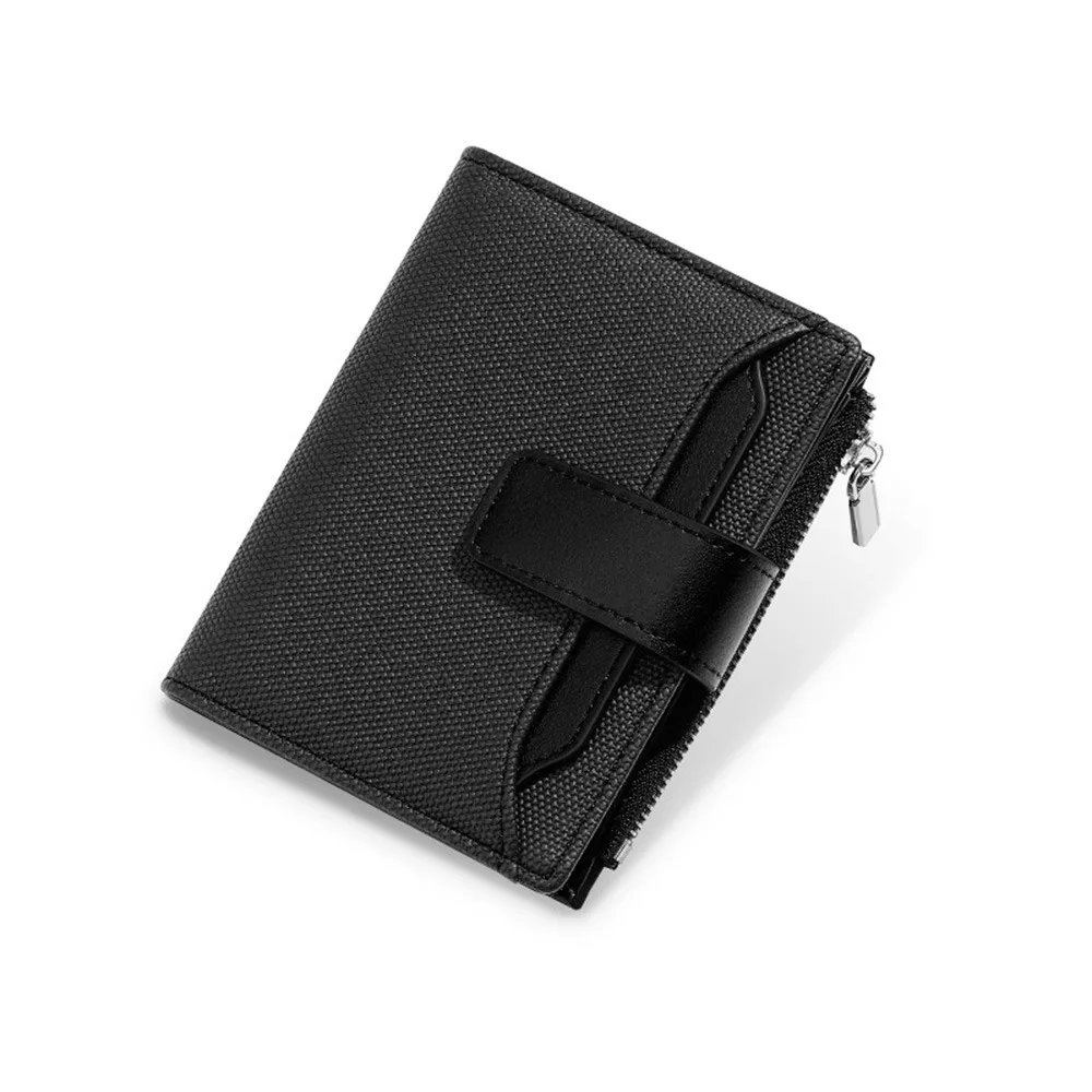 

Practical PU Leather Women's Wallet Multi-Cards Slot Solid Color Credit Cards Holder 2 Folds Anti-theft Mini Coin Pocket Student