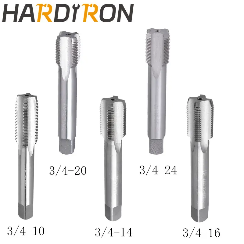 

Hardiron 3/4-10 3/4-14 3/4-16 3/4-20 3/4-24 Tap and Die Set Right Hand, HSS Thread Taps & Round Dies