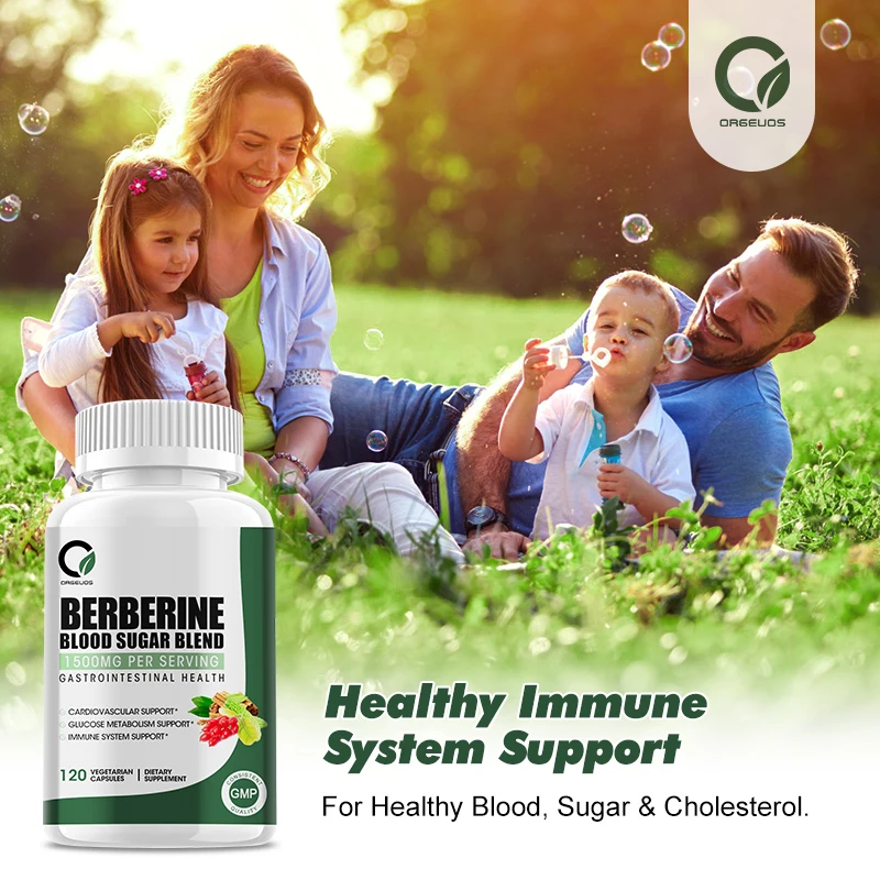 Berberine HCL with Ceylon Cinnamon for Metabolism & Cholesterol Support, GI Support & Immune Support Vegan, Gluten Free