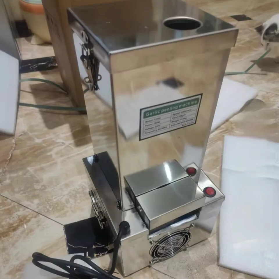 آلة تقشير الثوم الكهربائية صانع تقشير الجلد الثوم الفولاذ المقاوم للصدأ معالج الثوم 180 واط #1