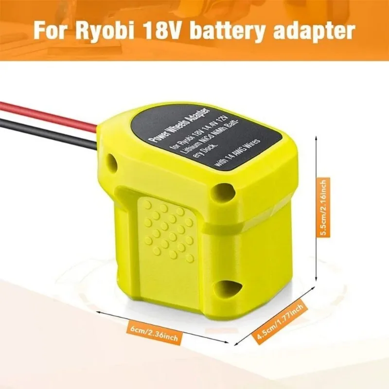 Imagem -06 - Adaptador Power Wheels para Ryobi Bateria de 18v Li-ion Fusível e Fio Conector Compatível com Peg Perego Kids Ride-on Toy