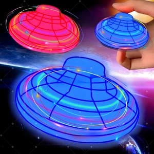 Magic Flying Helicopter Spinner Ujung Jari Upgrade Penerbangan Gyro Fly Orb Bola Melayang Mainan Pesawat Terbang Mini Mainan Tipe LED Hadiah Anak-anak 10 helikopter penjualan terbaik untuk anak-anak - №