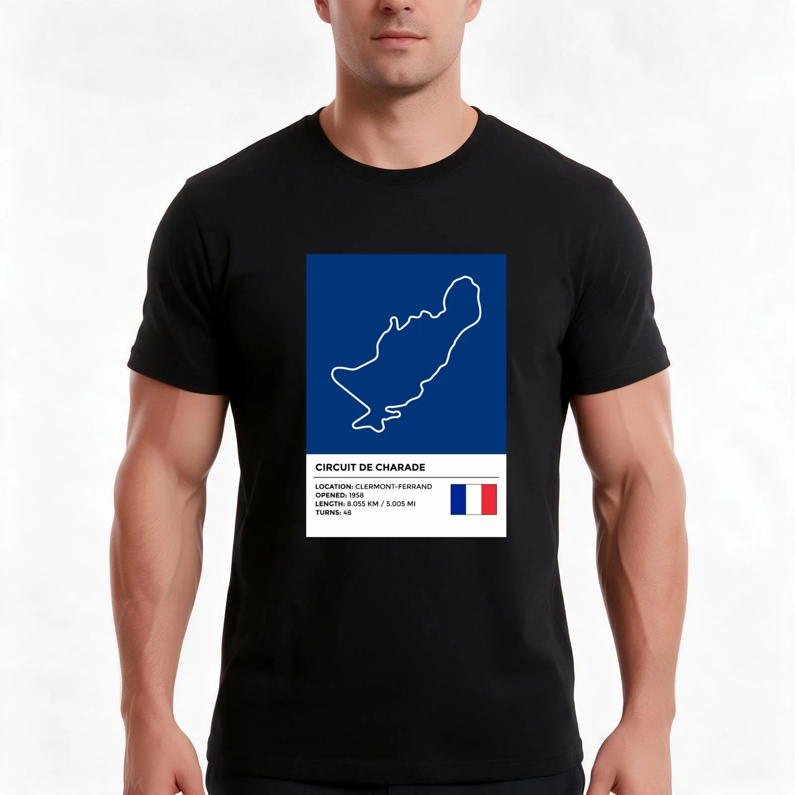 Circuit de Charade [info] T-Shirt Summer Casual Cotton Tee Oversized Streetwear Tops Vintage Graphic Print Unisex Men Women