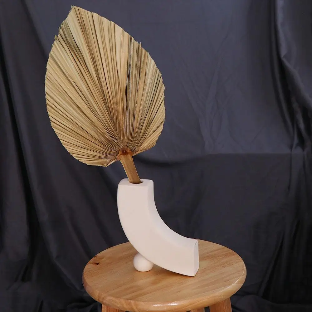 Home Wedding Decor Trimmed Bohemian Boho Tropical Leaves Dried Plant Fan Leaf Palm Spears