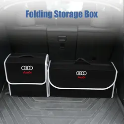 Auto Stamm Organizer Verstauen Aufräumen Container Tasche Lagerung Box Für Audi Sline A1 A3 A4 A5 A6 A7 A8 B8 B9 B6 C6 Q2 Q3 Q5 Q7 Q8