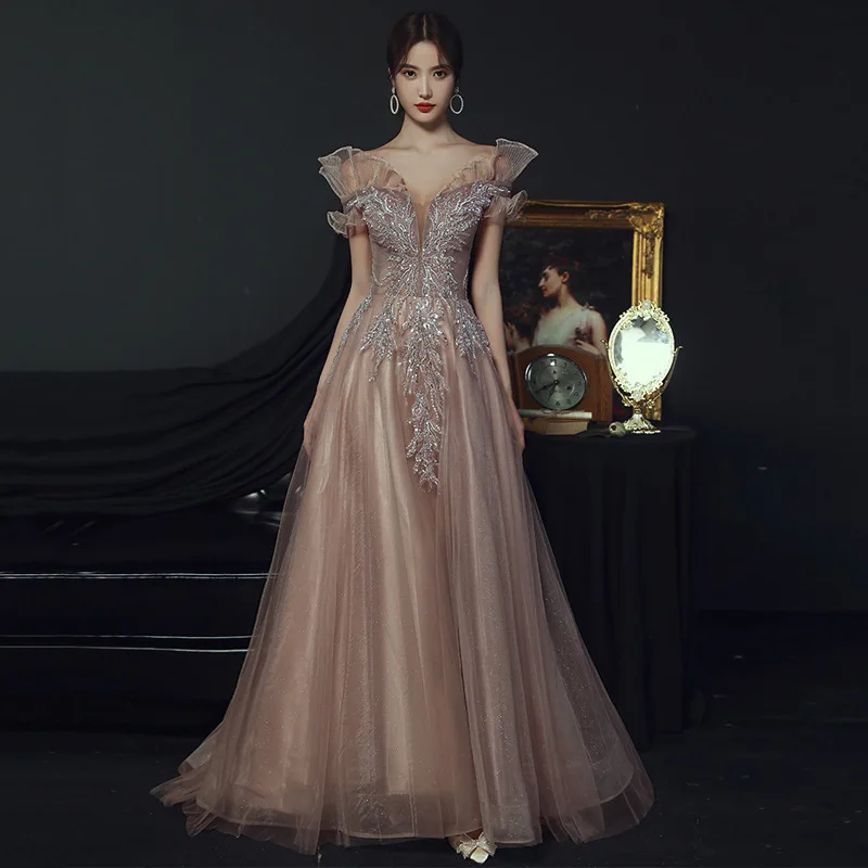 

DSP Off Shoulder Prom Dresses for Woman Luxury Evening Party Dress with Appliques A Line Formal Gown Graduation Dresses 2024