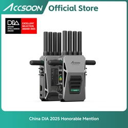 Accsoon CineView Master 4K 6G/5G/2.4GHz Video wireless Transmission For HDMI SDI 25MS class latency 8200FT Range Full-color LCD