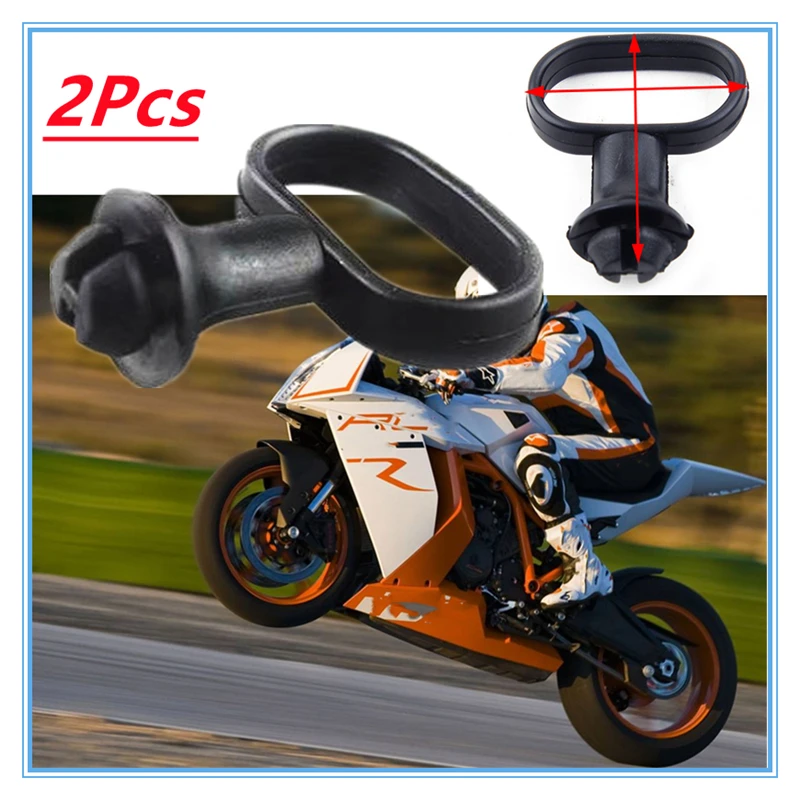 

2Pcs Universal Mounting Diameter Black Rubber Front Mudguard Speedometer Cable Guide Holder for Motorcycle