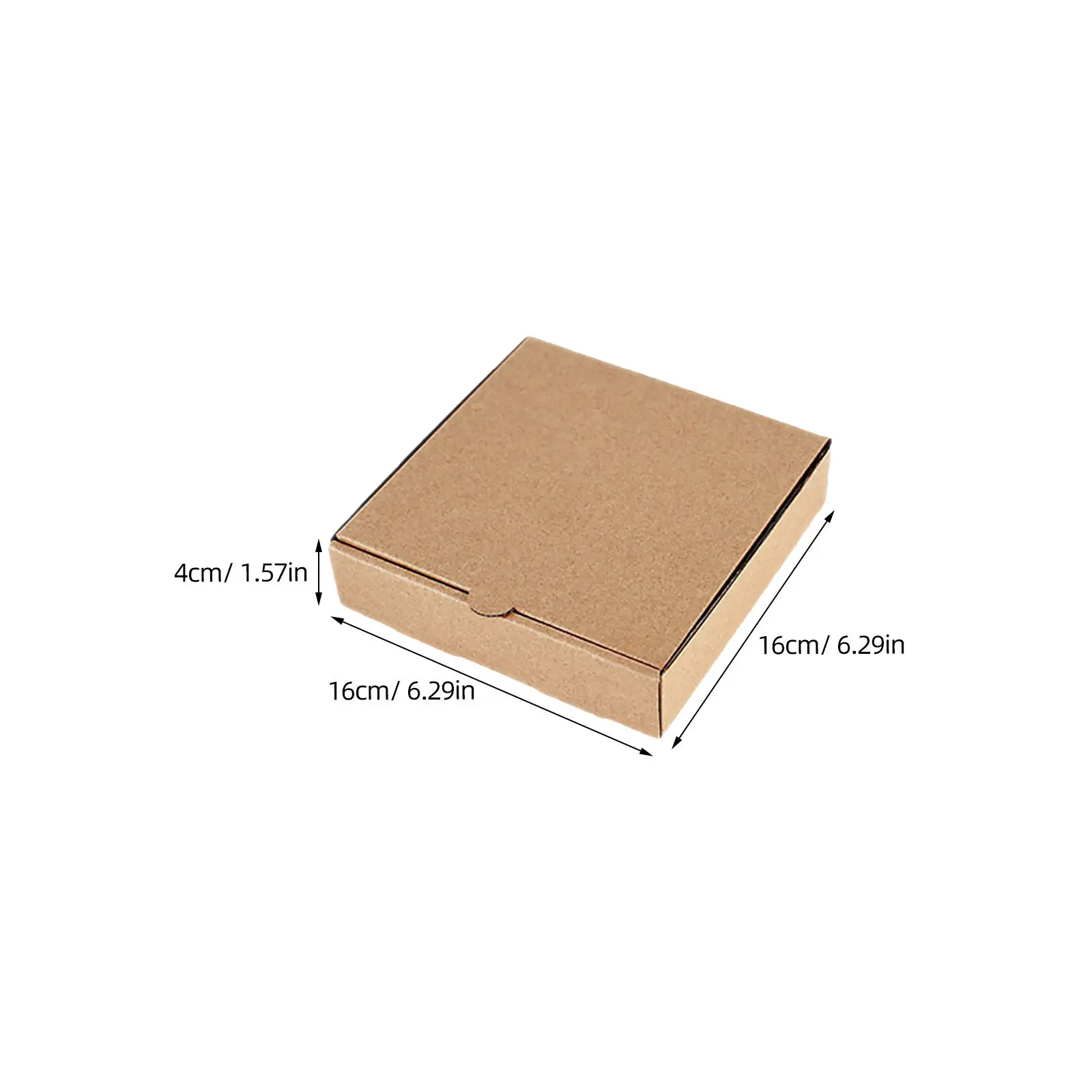 10pcs Mini Pizza Boxes Party Favors Square Cardboard Pizza Box Pizza Storage Container For Cookies Pies Crafts With Window Kraft