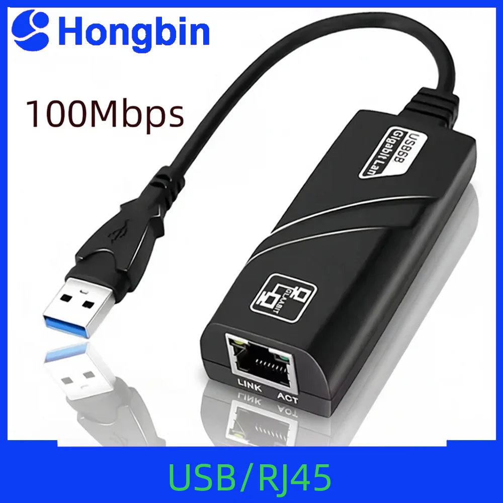 External USB 2.0 Network Card Mini USB to RJ45 Ethernet Lan Adapter Cable 100Mbps for Win 7 8 10 XP Mac PC Laptop Free Driver