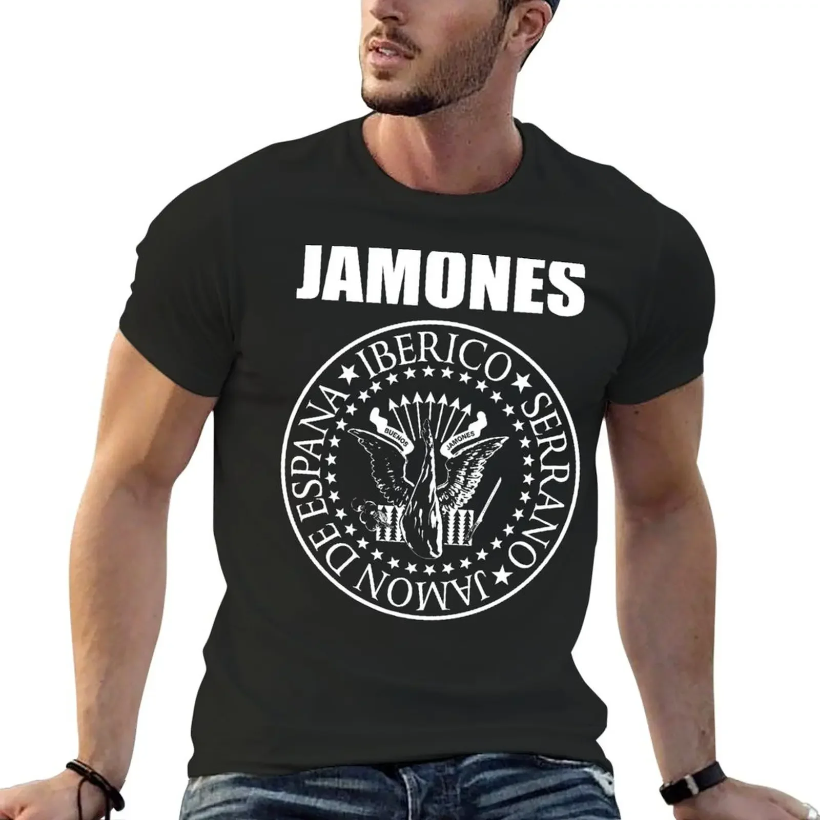 Buenos Jamones T-Shirt summer clothes anime figures Aesthetic clothing oversized graphic tee t shirts men