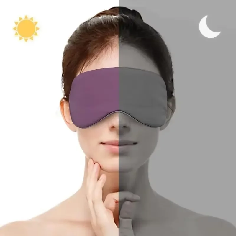 Dual Use Cool And Warm Blackout Mask, Fully Covered Breathable Masks, Hanging Ear Eyeshade, Yoga Relaxation Blindfold Cloth