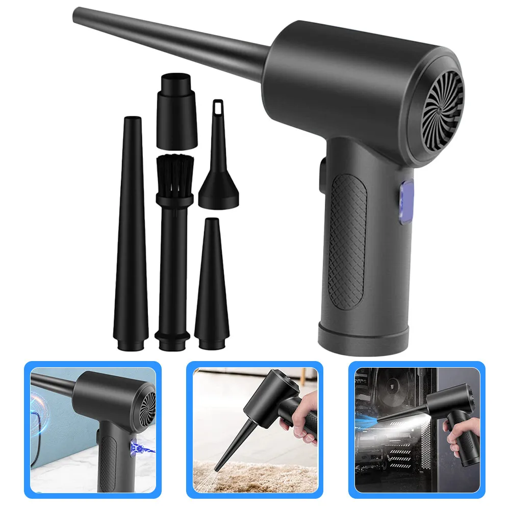 Powerful Handheld Air Blower for Computer Keyboard Electronics Cleaning Rechargeable Cordless Dust Cleaner Super Fast