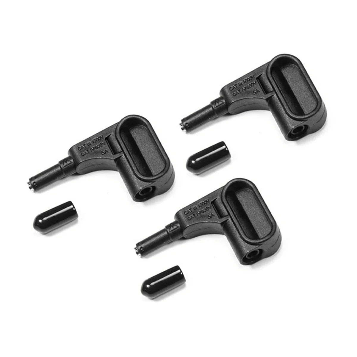 A64K Multimeter Magnetic Connector 4mm Banana Plug Connector Accessory Measurement Tool Component Magnet Probe Terminal Black