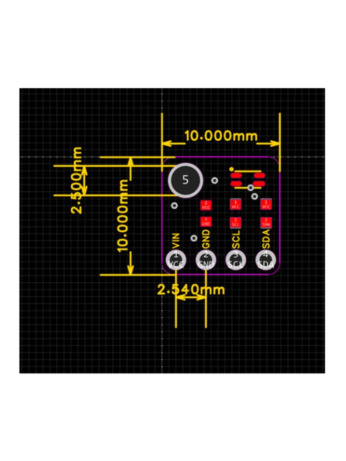 VEML6040 RGBW color sensor measures ambient light intensity over I2C integrated chip