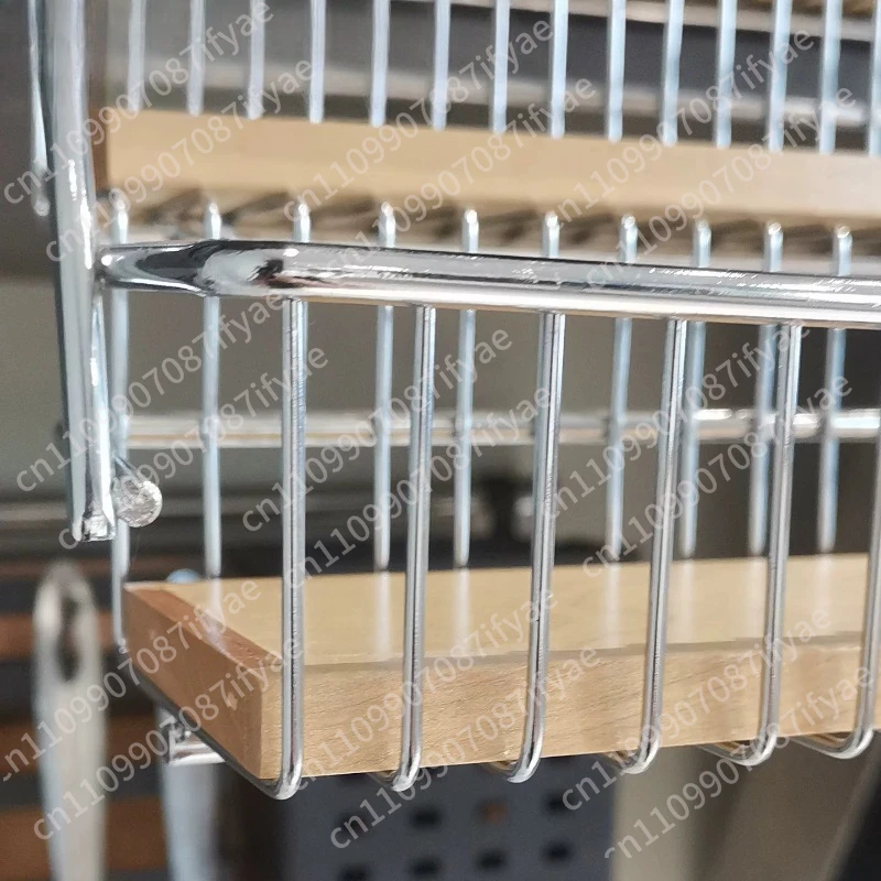 Kitchen Cabinet Hanging Cabinet Down Pull Basket Seasoning Lifting Nail Free Shelf Small Size